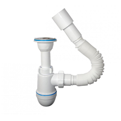 Сифон для умыв/мойки С0515 1 1/2"х40 с гибк/трубой 40х40/50 Ани Сифон для умыв/мойки С0515 1 1/2"х40 с гибк/трубой 40х40/50 Ани