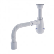 Сифон для умыв/мойки С5010 Варяг 1 1/2"х40 с гибк/трубой 40х50 Ани 