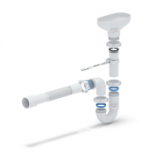 Сифон прямоточный с разрывом струи DR0115 1 1/2"х40 с гибк/трубой 40х40/50 Ани 