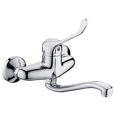 Смеситель д/мойки L4679 одноручный локтевой хирургический поворотный излив кер/картридж настенный Ledeme Смеситель д/мойки L4679 одноручный локтевой хирургический поворотный излив кер/картридж настенный Ledeme