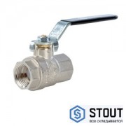 SVB-0001-000015 STOUT Кран шаровой полнопроходной, ВР/ВР, ручка рычаг 1/2