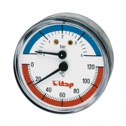 Термоманометр 485 (0-4,0 бар) Дк63 G1/2" +120С осевой ITAP