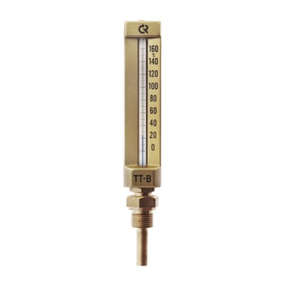 Термометр стеклянный прямой ТТ-В-150/100. П11 G1/2 (0-120C) Термометр стеклянный прямой ТТ-В-150/100. П11 G1/2 (0-120C)