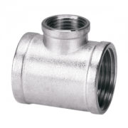 Тройник латунь никель переходной Ду25х15х25 вр/вр/вр