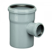 Тройник ПП 110х50/90 безнап в/к серый Политэк