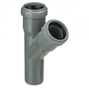 Тройник ПП 32х32/45 безнап в/к серый Политэк