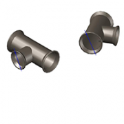 Тройник раструбный чугун ВЧШГ ТР Ду300х300 с ЦПП оцинкованный Тайтон