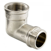 Угольник латунь никель Ду20 вр/нр 