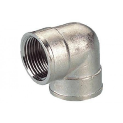 Угольник латунь никель Ду20 вр/вр Угольник латунь никель Ду20 вр/вр