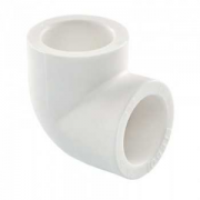 Угольник PP-R 32 90гр белый Политэк (30шт)