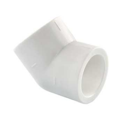 Угольник PP-R 75 45гр белый Угольник PP-R 75 45гр белый