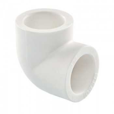 Угольник PP-R 90 90гр белый Угольник PP-R 90 90гр белый