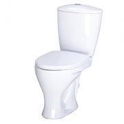 Унитаз компакт напольный Версия белый кос/выпуск ниж/подвод кнопка в/к Santeri 