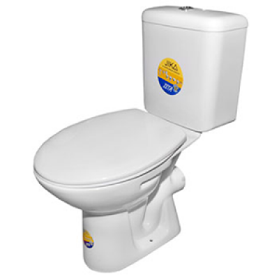 Унитаз компакт напольный Zeta с бачком белый горизонт/выпуск ниж/подвод кнопка б/сиденья Jika 6.242 Унитаз компакт напольный Zeta с бачком белый горизонт/выпуск ниж/подвод кнопка б/сиденья Jika 6.242