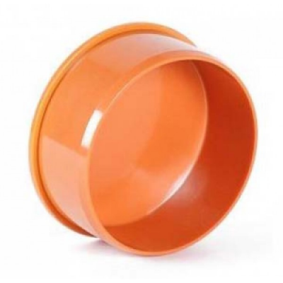 Заглушка НПВХ 110 безнап коричневая Заглушка НПВХ 110 безнап коричневая