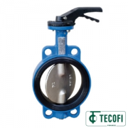 Затвор диск повор чугун Ду250 Ру16 межфл рукоятка Tecofi VPN 3448